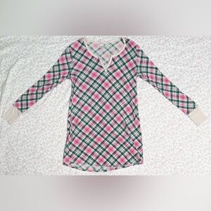 VS Plaid Sleep Shirt Size Small